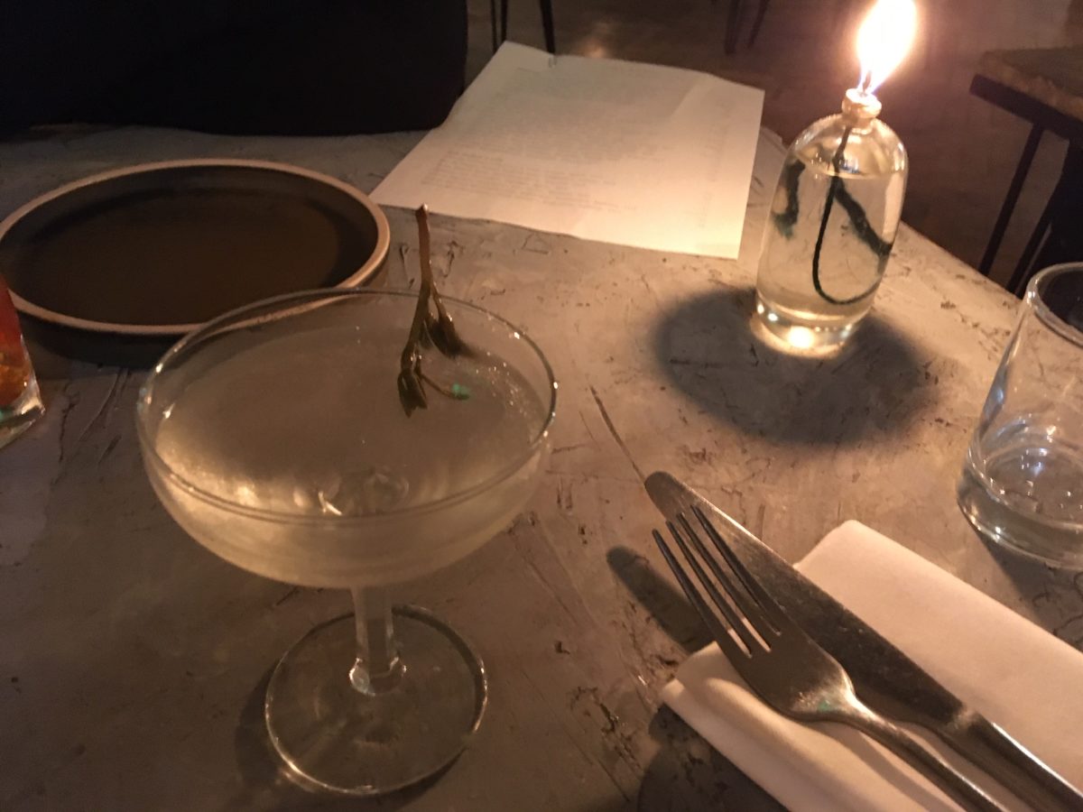 Samphire Martini at Native Restaurant